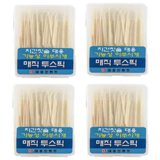 Magic Toothpick 牙間刷替代品 機能性牙籤 7cm, 100入, 4個