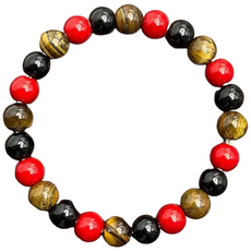 버드건강스토아 3색 트리플 보호 차크라8mm 팔찌, 1개