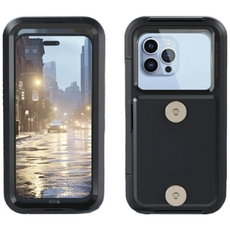 CIXIQI SHIBAO 오토바이 핸드폰 충전 방수케이스 C타입 충전 폴도폰 외 전기종가능, 블랙