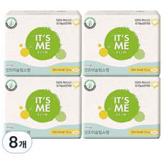 잇츠미 유기농 순면커버 슬림 생리대 날개형, 12개입, 8개, 소형