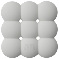 퓨어썸 비누받침대 비스킷, 심플그레이, 1개