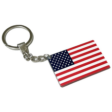 미국 국기 성조기 키링 열쇠고리, 양면, 1개