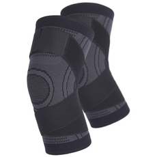 [무배]머슬아트 무릎 보호대 1p / 근육 관절 등산 헬스 런닝, 1개, 블랙