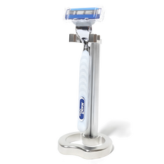 비브랜드 스탠드 면도기 거치대 질레트 도루코 호환, 실버(단품), 1개, 1개입