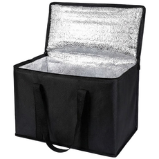 초대용량 접이식 보냉백 휴대용 장바구니 보온보냉가방, 1개, 블랙