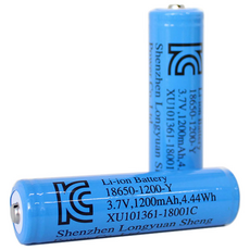 엔제이몰 KC인증 18650 리튬이온 충전지 1200mAh, 1개입, 2개