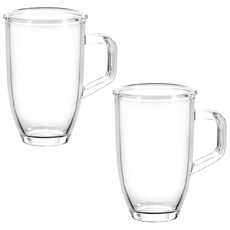 글라스락 손잡이 빅 머그컵 530ml, 투명, 2개