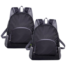 투데이리빙 1+1 세트 초경량 접이식 방수 여행 백팩 대용량 여행용 나일론 경량 가방 직장인 출퇴근용 데일리 캐주얼 등산 다용도 가벼운 포켓 배낭 남녀공용