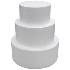 3단케이크용 원형 스티로폼/셀프돌상 칠순생신상 부모님생신케이크 용돈케이크 어버이날 선물, 1단 지름 25cm x 총높이 30cm