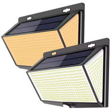 468구 LED 태양열 벽부등 태양광 조명 센서등 정원등 무선 실외 야외등, 화이트색