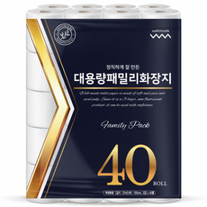 Wellmade 3層紙漿捲筒衛生紙 27m, 40卷, 1包