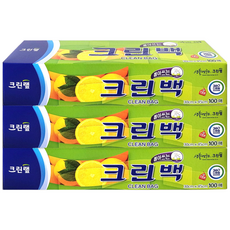크린랩 뽑아쓰는 크린백 30cm x 45cm, 대(L), 100개입, 3개
