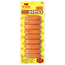 롯데 미니 비엔나치즈, 70g, 10개