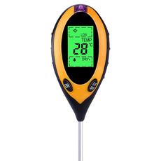 4in1 디지털 토양 수분측정기 PH 산소 온도 조도 토질 미터, 1개