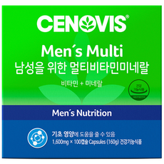 CENOVIS 聖諾 男性綜合維他命礦物質膠囊, 100顆, 1盒
