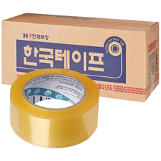 한국 박스테이프 투명 80M, 50개