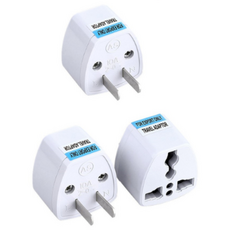 라이트닝웍스 미국 일본 태국 필리핀 캐나다 멕시코 브라질 중남미 해외여행용 멀티변환어댑터 돼지코, 4개