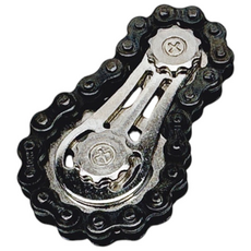 토이즈데이 체인 기어 피젯 스피너 토이 구디백 장난감 단체 선물 스트레스 해소, 블랙, 1개