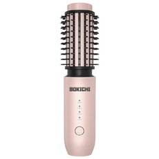 BOKICHI 뿌리볼륨 모발손상 없는 음이온 기술 무선고데기, 로즈핑크