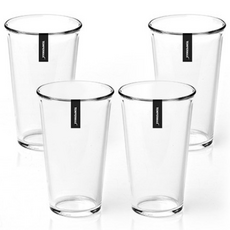 글라스락 내열강화 샤이닝 텀블러, 투명, 500ml, 4개