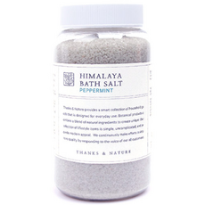 THANKS&NATURE 喜馬拉雅沐浴鹽 薄荷味, 1200克, 1個