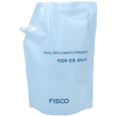 작업복세탁세제 플레인 뷰 파우치 정비복 조리복 기름때 전용세제 애벌빨래 세탁, 1개, 1.8L