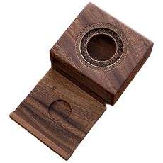 고급 호두나무 티포트 워머, 1개, 원목