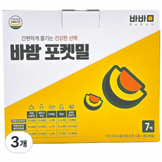 BABAM 甜南瓜鷹嘴豆粥 7入, 3個, 910g