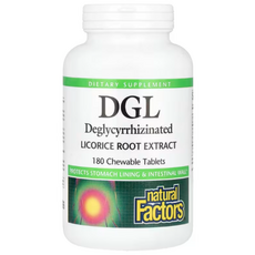 내추럴팩터 씹어먹는 식물성 DGL 400mg 180정 감초 추출물, 1개