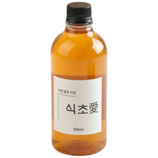 천연 자연 발효 사과식초 수제100%, 1개, 500ml 1개, 500ml