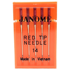JANOME 레드팁 바늘 14호 가정용 바늘