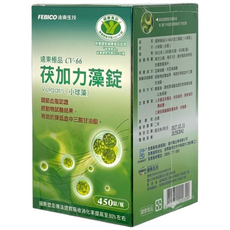 FE**BICO** 遠東極品 CV-66 茯加力藻錠(小球藻) 調節血脂 經動物試驗結果, 1個, 450顆