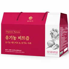일등네이처 유기농 비트즙 무첨가 혈액순환 레드비트 주스, 80ml, 30개