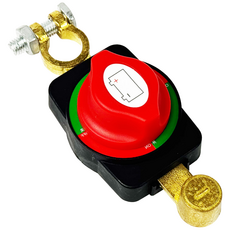 동재질 배터리 전원 차단기 고급 확장형 12-24V 밧데리차단기 자동차 킬스위치, 1개