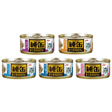 愛喜雅 AIXIA 純罐 貓罐 貓 副食罐 泰國, 1個, #23 鮪魚+雞肉, 65g, 雞肉+鮪魚