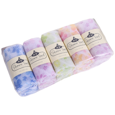 라이프핵 까쓸시원한 샤워타올 타월 샤워볼, 1세트, 5개입, 랜덤