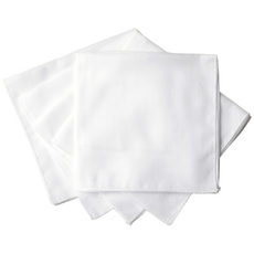 아기코끼리 아기 순면 손수건 10p, 1개, 10개입, 화이트