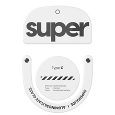 펄사 로지텍 GPRO X 슈퍼라이트2 전용 슈퍼글라이드 유리 마우스 피트 Type-C 무광 슈퍼스트라이크 호환, 화이트, LGS2GW2