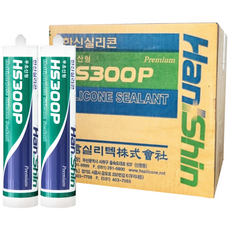 한신 무초산실리콘 다용도 비초산실란트 창틀 샷시 박스판매 흑색, 5개