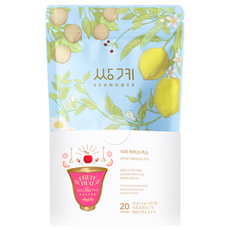 SSANGGYE Fruit Hug袋裝蘋果&洛神花茶包, 1.5g, 20入, 1個