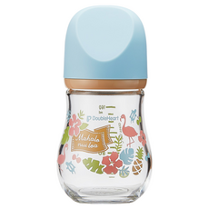 더블하트 모유실감 마이프레셔스 유리젖병 하와이 160ml(젖꼭지미포함), 2개, 160ml