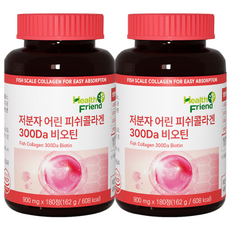 헬스프랜드 저분자 피쉬콜라겐 300달톤 12개월분 360정 비오틴 영양제, 1개