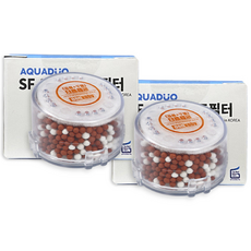 AQUADUO 過濾蓮蓬頭頭部替換濾芯 混合型 SF-300, 2個