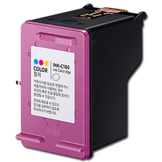 삼성 M180 C180 대용량 SL-J1660 SL-J1663 SL-J1665 SL-J1770FW 재생잉크 INK-M180 INK-C180 호환잉크, 컬러, 1개