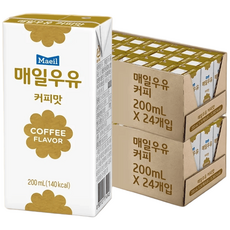 맛좋은 매일우유 커피맛 200ml, 48팩