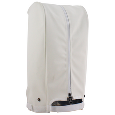 KDCO 캐디백 골프백 PU 가죽 벨크로 버튼 후드커버, 화이트