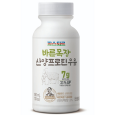 파스퇴르 바른목장 산양프로틴 우유, 180ml, 7개