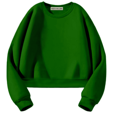 몰토벨리노 SF 무지 세미오버핏 크롭 맨투맨