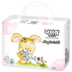 나비잠 기저귀 매직소프트 밴드 1팩, 중형(M), 40매