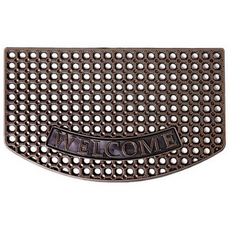 XFIT 堅固耐用營業用生橡膠玄關防滑出入口腳踏墊, 黑色, 1個